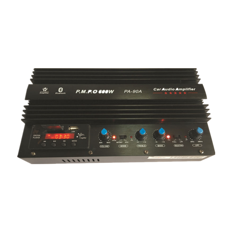PA-90 Premium SD/BT/FM Dual Purpose Automobile Power Amplifier Orange Channel OEM Sound Aluminium Color Material Origin